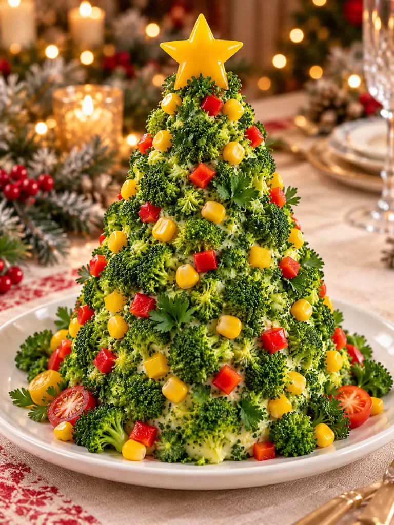 23 Festive Vegetarian Salad Cake Recipes for Christmas and Special Occasions - image 07
