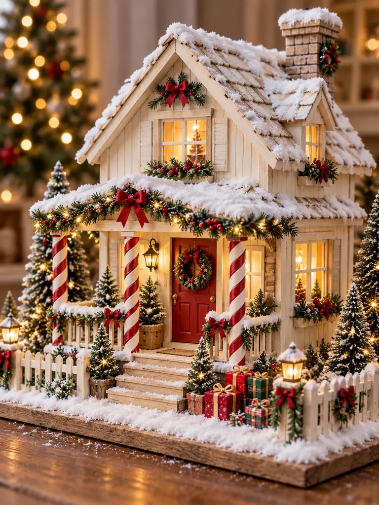 23 Easy DIY Christmas Village Houses Ideas for Festive Holiday Decor - image 07