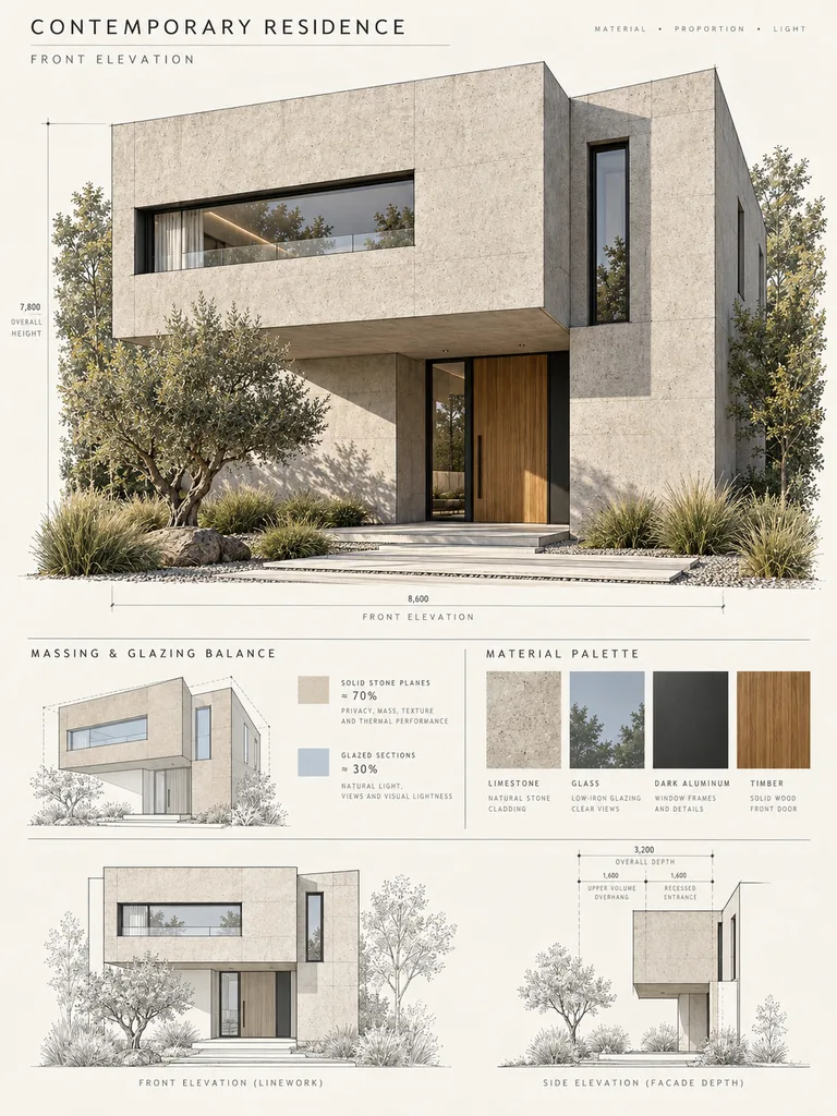 23 Architect-Inspired Facade House Design Ideas for Dream Homes - image 08