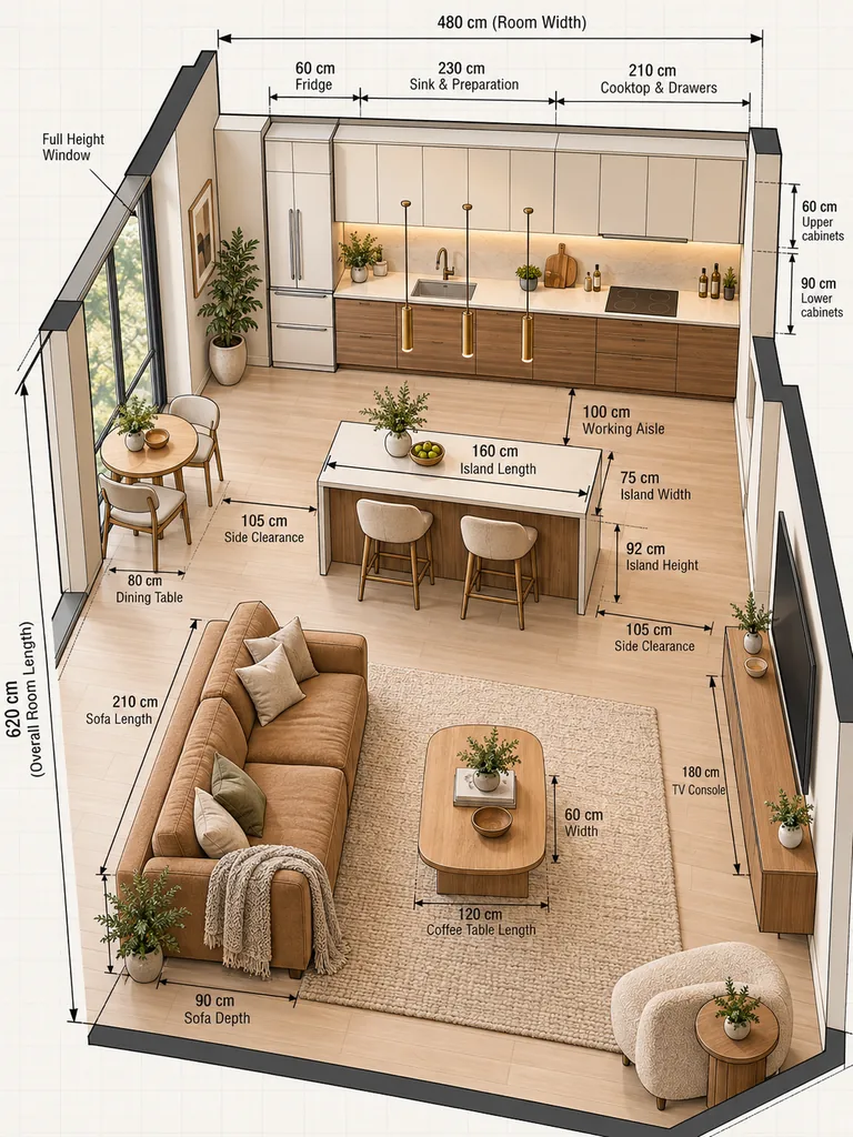 23 Clever Small Open Plan Kitchen Living Room Layout Ideas You’ll Love - image 08