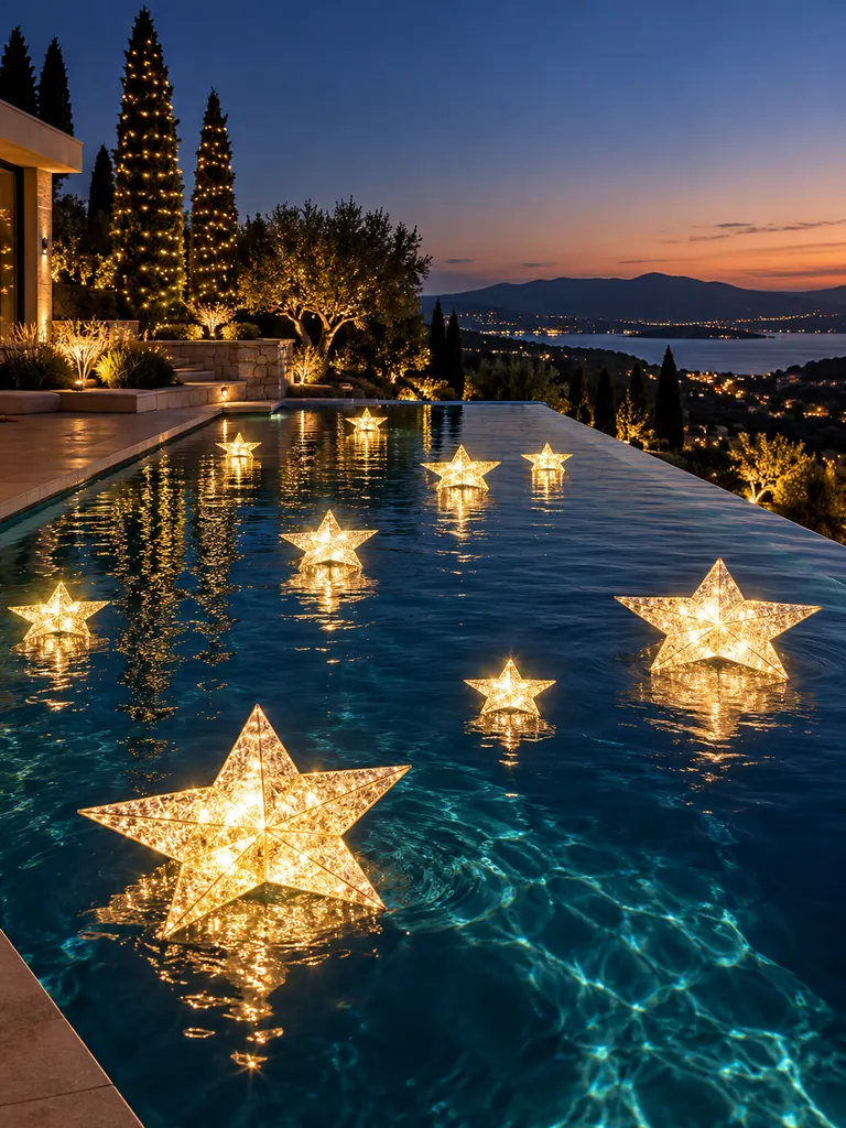 45 Gorgeous Outdoor Pool Christmas Decor Ideas for a Magical Holiday Backyard - image 08