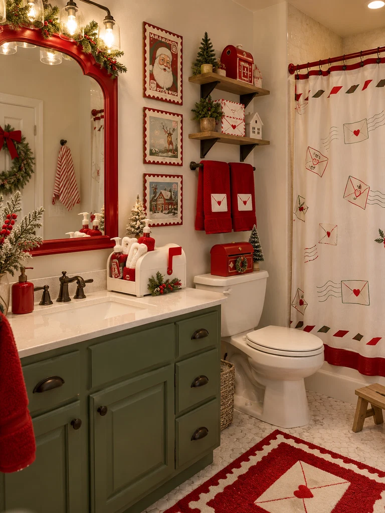45 Whimsical Christmas Bathroom Decor Ideas for Kids to Try This Holiday Season - image 08
