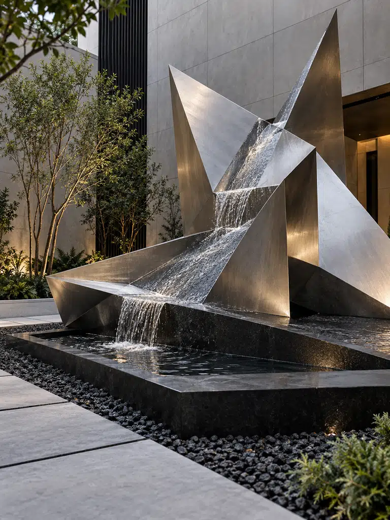 45 Inner Courtyard Design With Fountain Ideas for a Beautiful and Peaceful Home - image 08