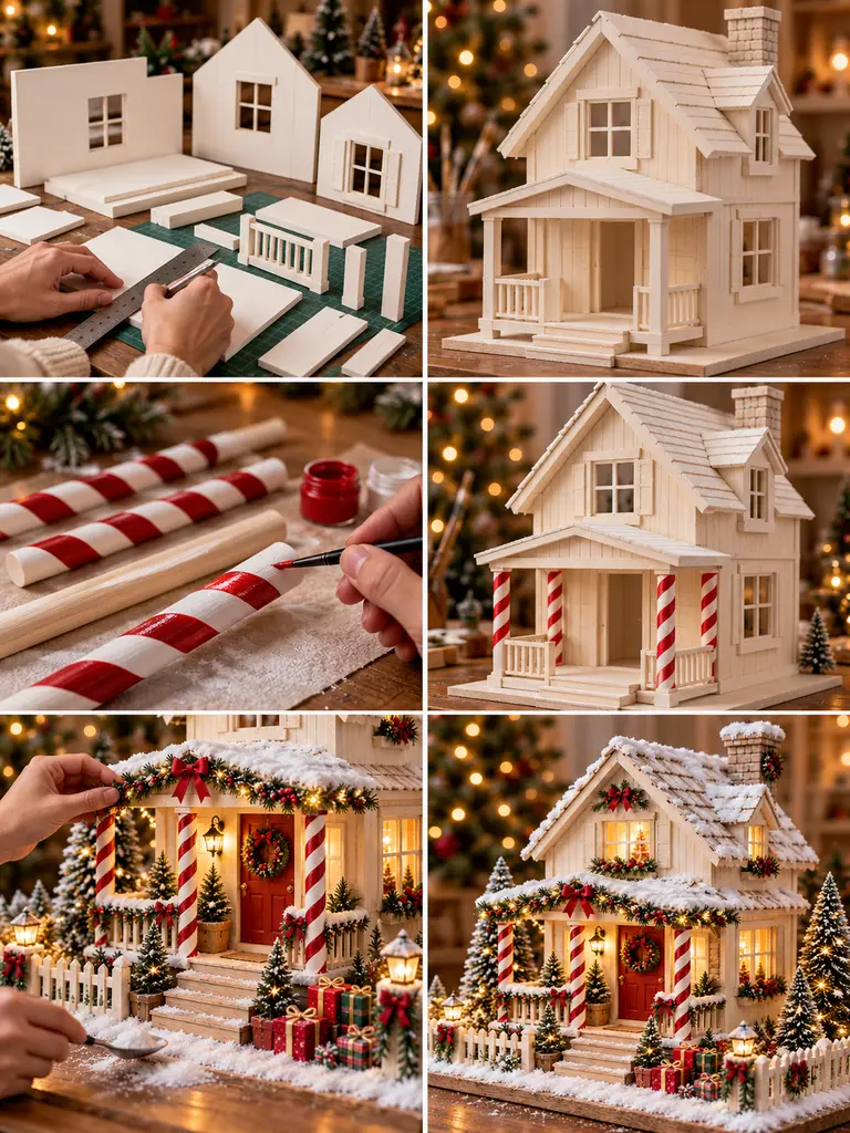 23 Easy DIY Christmas Village Houses Ideas for Festive Holiday Decor - image 08