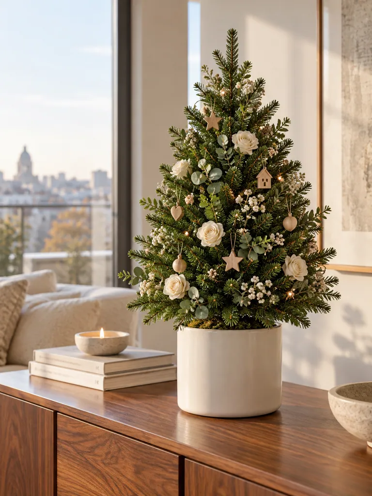 45 Modern Floral Christmas Tree Ideas for Chic and Stylish Holiday Decor - image 09