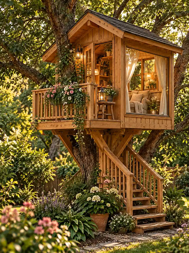 45 Small and Luxury Tree House Ideas for Every Backyard Style - image 10