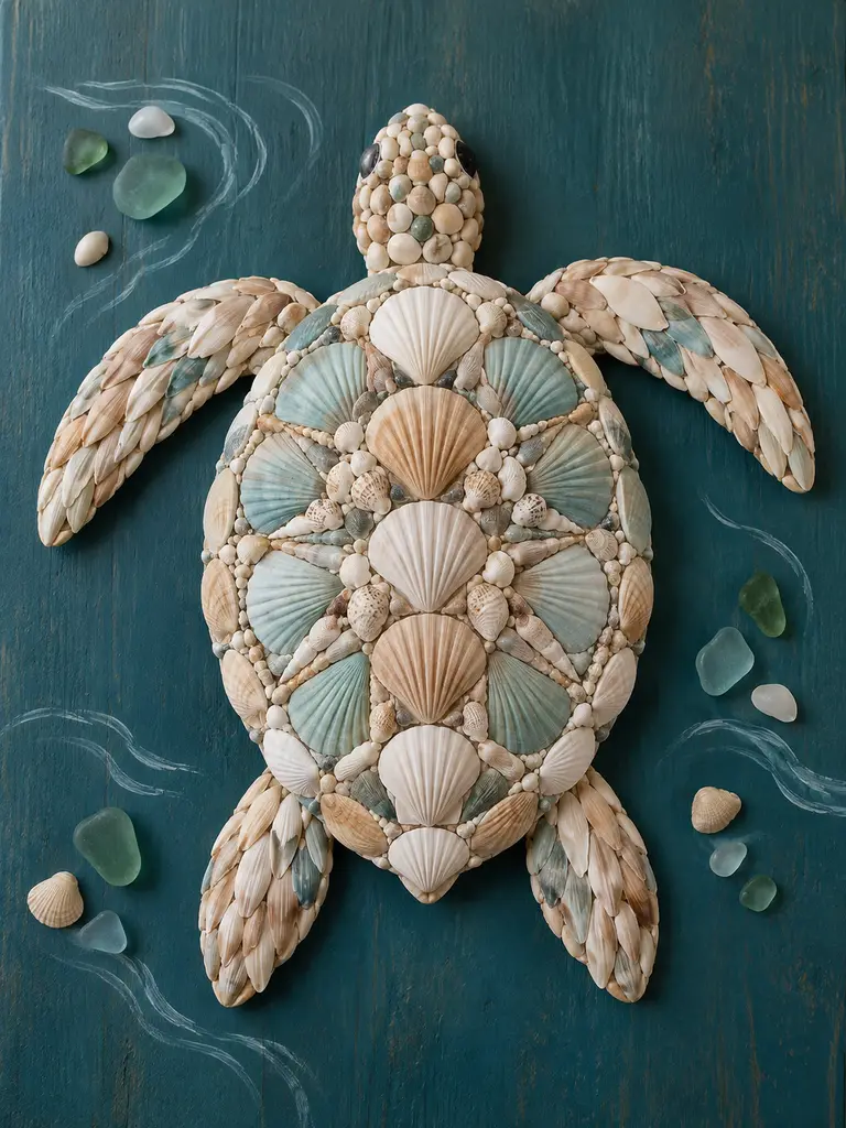 45 DIY Seashell Wall Art Ideas for Beautiful Coastal Home Decor - image 11