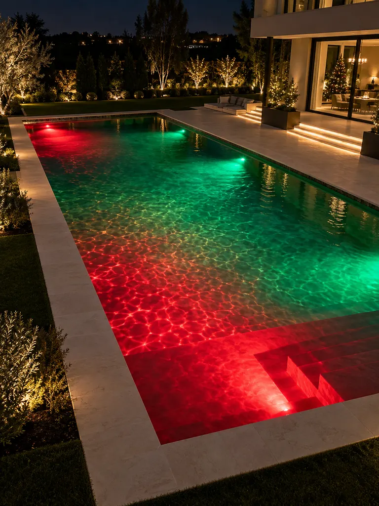 45 Gorgeous Outdoor Pool Christmas Decor Ideas for a Magical Holiday Backyard - image 11