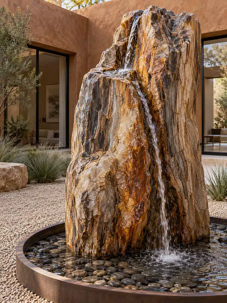 45 Inner Courtyard Design With Fountain Ideas for a Beautiful and Peaceful Home - image 11