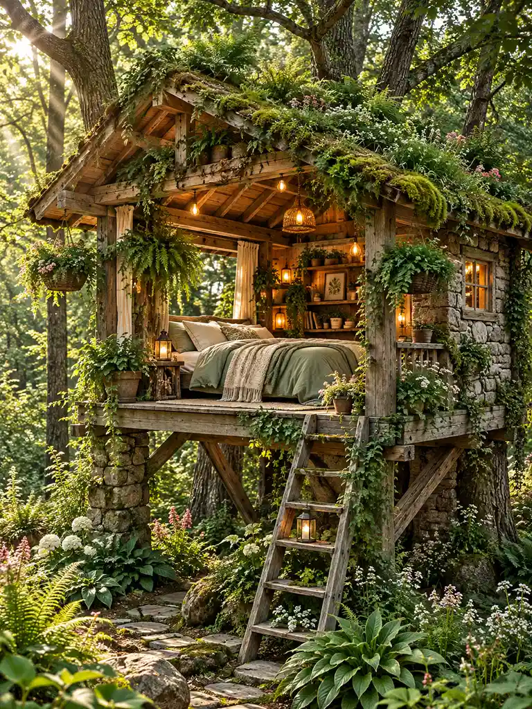 45 Small and Luxury Tree House Ideas for Every Backyard Style - image 12