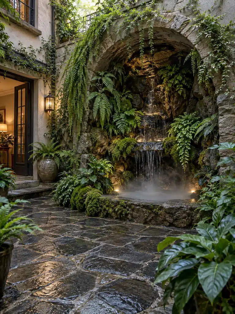 45 Inner Courtyard Design With Fountain Ideas for a Beautiful and Peaceful Home - image 12