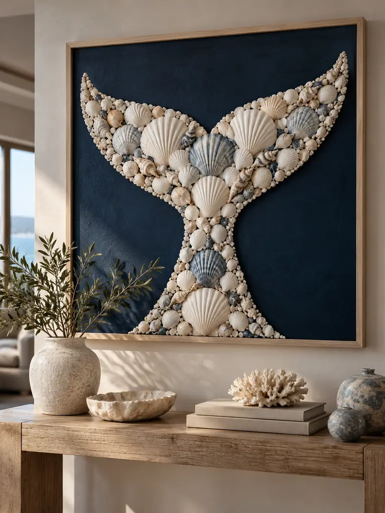 45 DIY Seashell Wall Art Ideas for Beautiful Coastal Home Decor - image 13