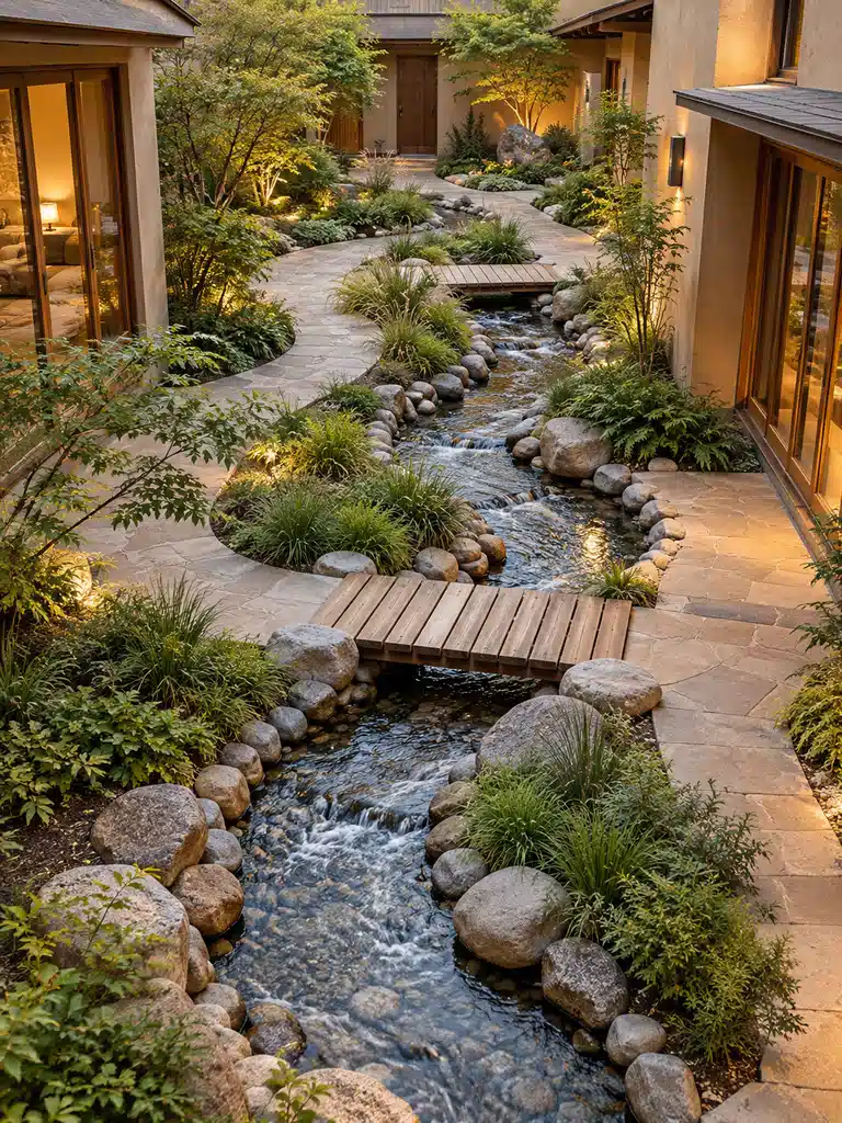 45 Inner Courtyard Design With Fountain Ideas for a Beautiful and Peaceful Home - image 13