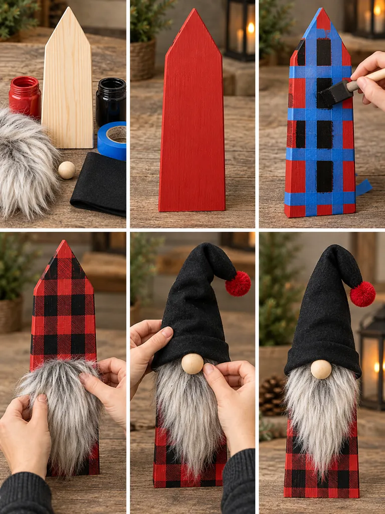 23 Creative DIY Wooden Christmas Gnomes for Festive Holiday Decorating - image 14