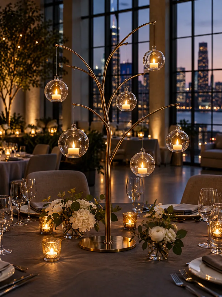Stunning December Wedding Centerpieces for Round Tables - image 14