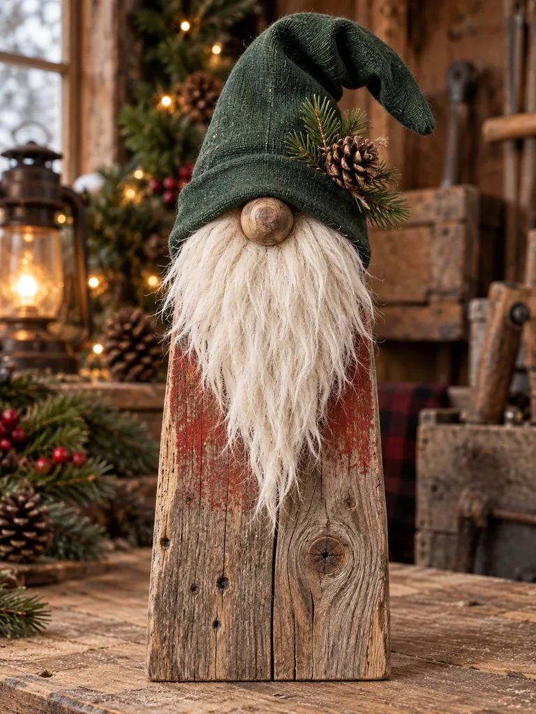 23 Creative DIY Wooden Christmas Gnomes for Festive Holiday Decorating - image 15