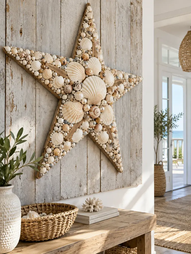 45 DIY Seashell Wall Art Ideas for Beautiful Coastal Home Decor - image 15