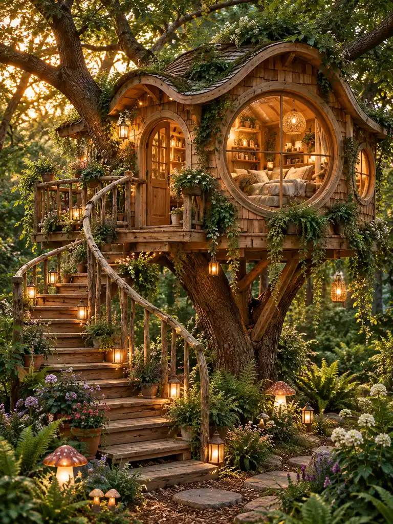 45 Small and Luxury Tree House Ideas for Every Backyard Style - image 15