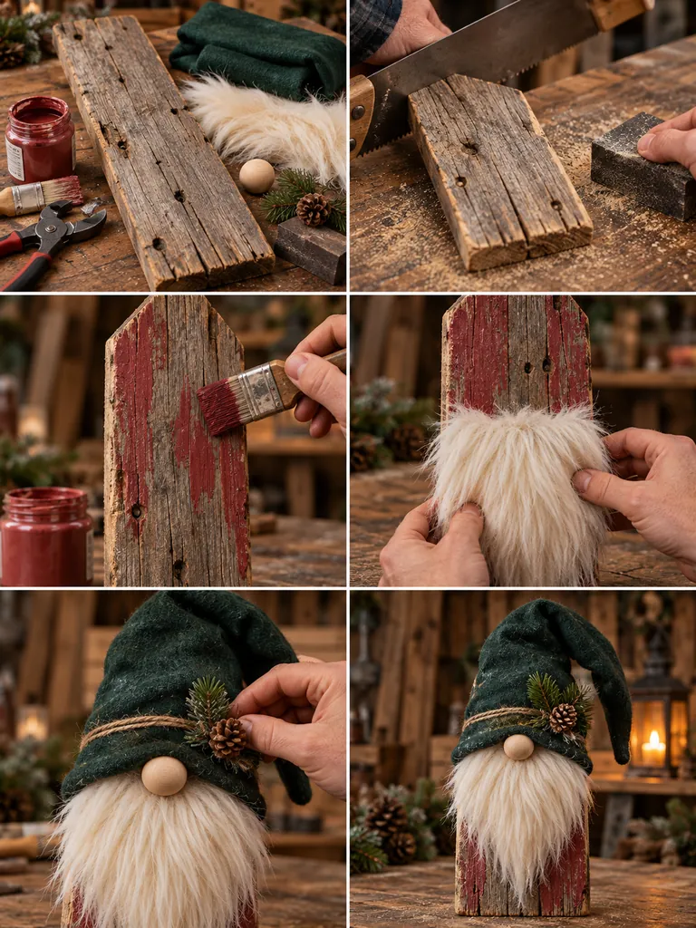 23 Creative DIY Wooden Christmas Gnomes for Festive Holiday Decorating - image 16