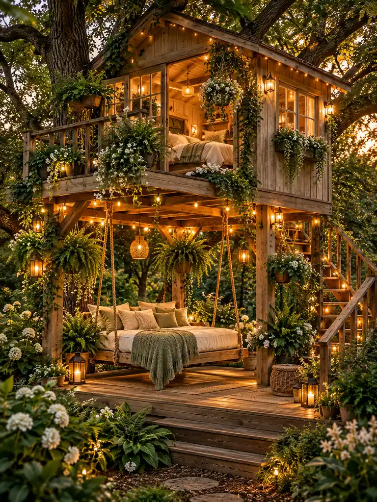 45 Small and Luxury Tree House Ideas for Every Backyard Style - image 16