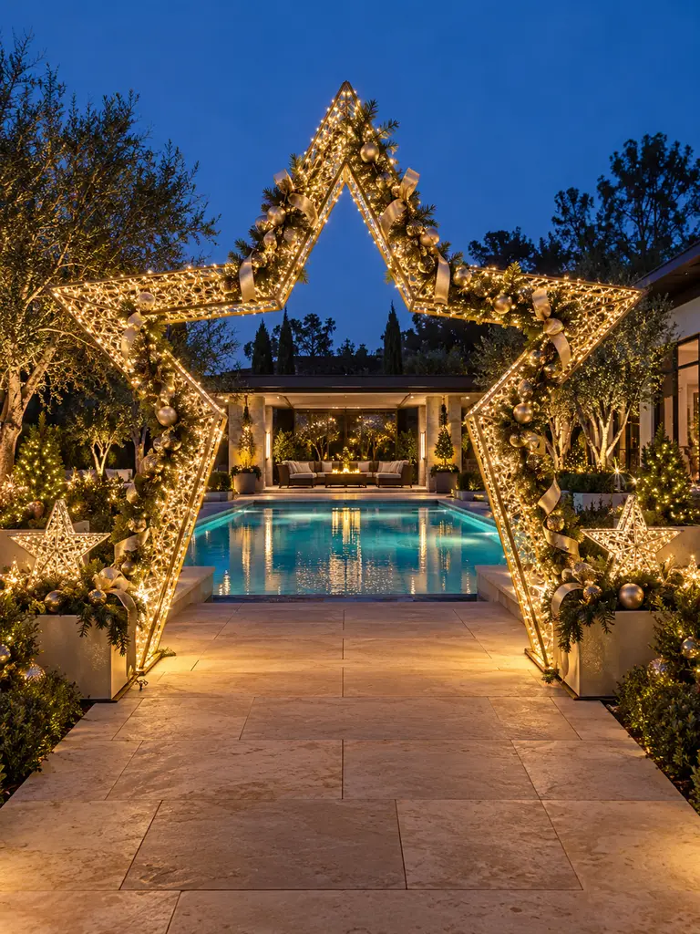 45 Gorgeous Outdoor Pool Christmas Decor Ideas for a Magical Holiday Backyard - image 16