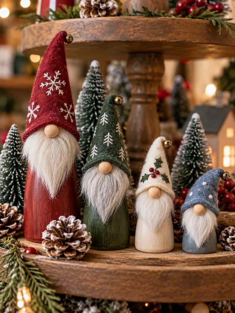 23 Creative DIY Wooden Christmas Gnomes for Festive Holiday Decorating - image 17