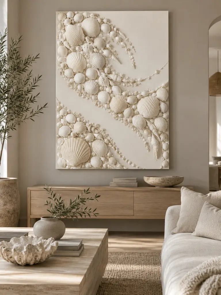 45 DIY Seashell Wall Art Ideas for Beautiful Coastal Home Decor - image 17