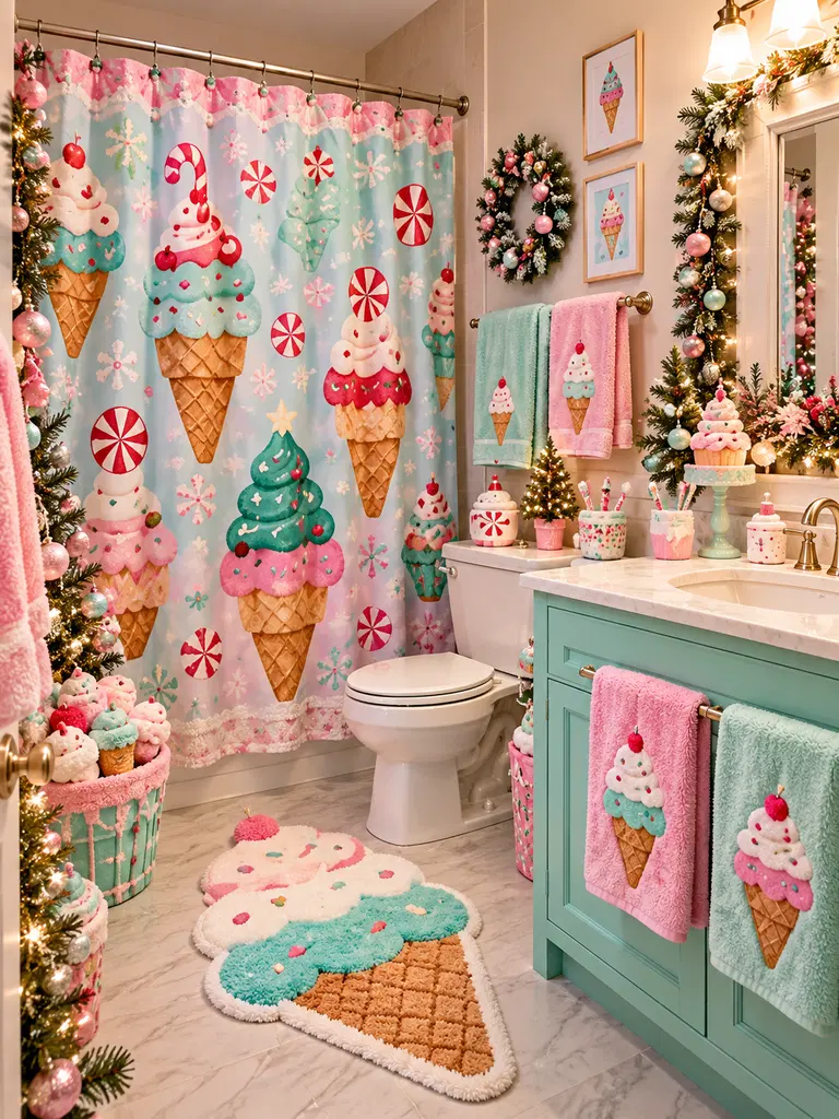 45 Whimsical Christmas Bathroom Decor Ideas for Kids to Try This Holiday Season - image 17