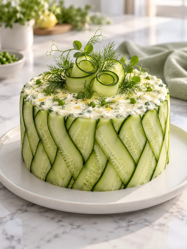 23 Festive Vegetarian Salad Cake Recipes for Christmas and Special Occasions - image 17