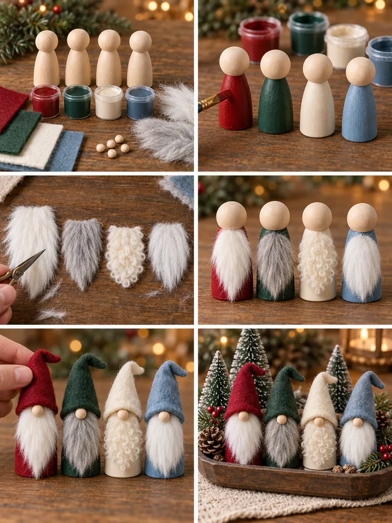 23 Creative DIY Wooden Christmas Gnomes for Festive Holiday Decorating - image 18