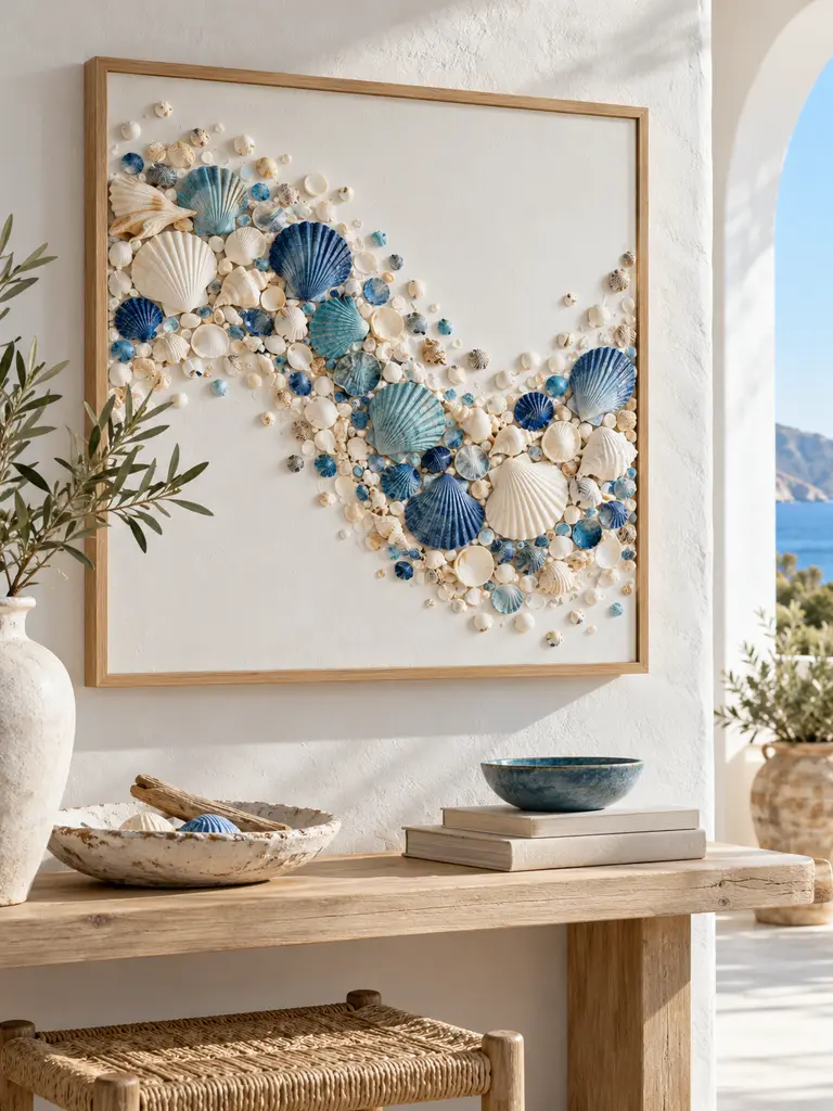 45 DIY Seashell Wall Art Ideas for Beautiful Coastal Home Decor - image 18