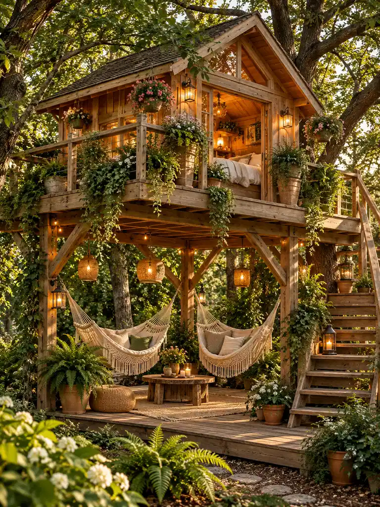 45 Small and Luxury Tree House Ideas for Every Backyard Style - image 18