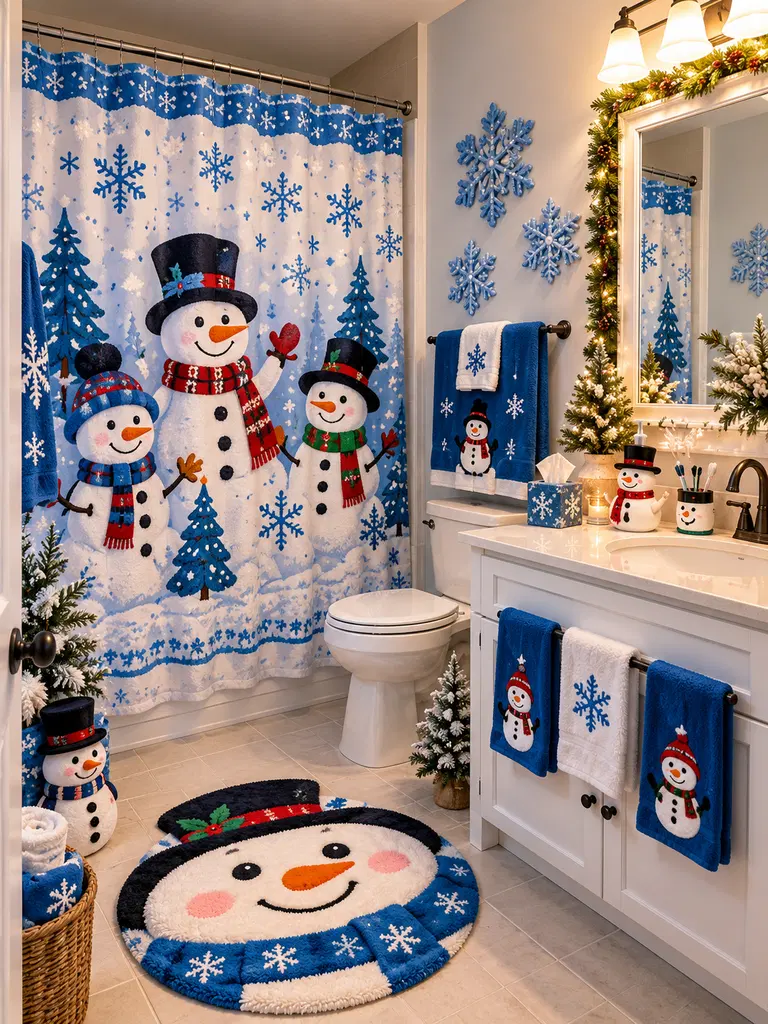 45 Whimsical Christmas Bathroom Decor Ideas for Kids to Try This Holiday Season - image 18