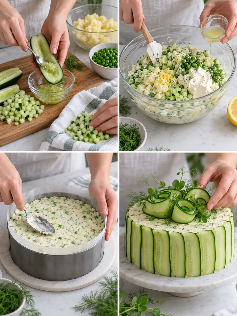 23 Festive Vegetarian Salad Cake Recipes for Christmas and Special Occasions - image 18