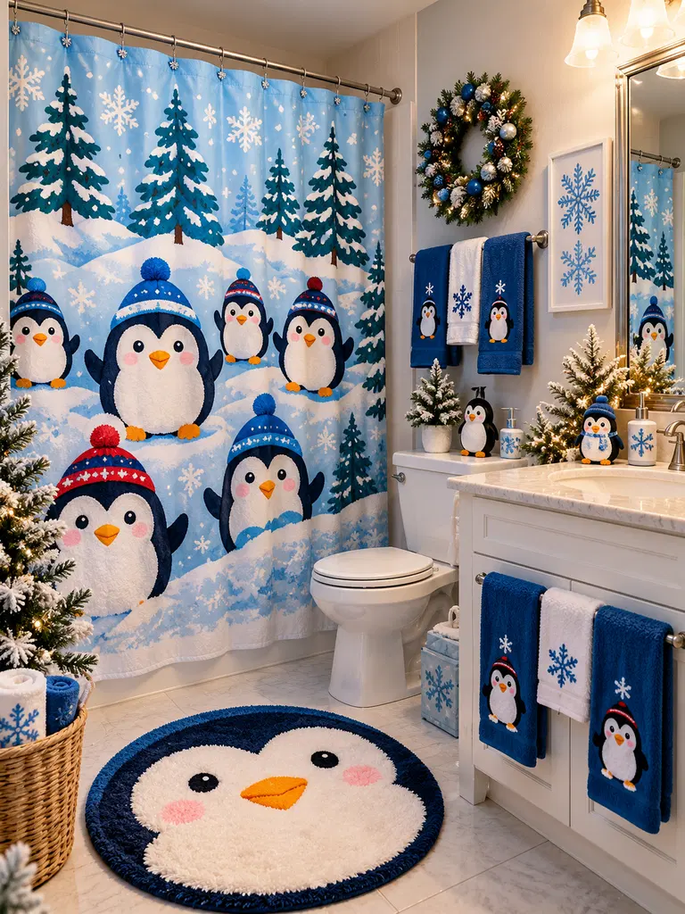 45 Whimsical Christmas Bathroom Decor Ideas for Kids to Try This Holiday Season - image 19
