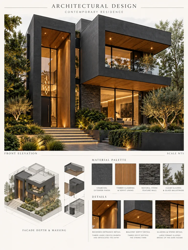 23 Architect-Inspired Facade House Design Ideas for Dream Homes - image 20