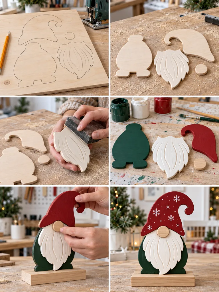 23 Creative DIY Wooden Christmas Gnomes for Festive Holiday Decorating - image 20