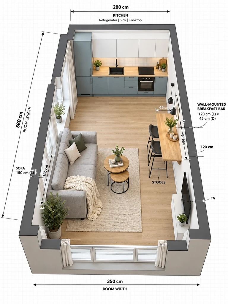 23 Clever Small Open Plan Kitchen Living Room Layout Ideas You’ll Love - image 20