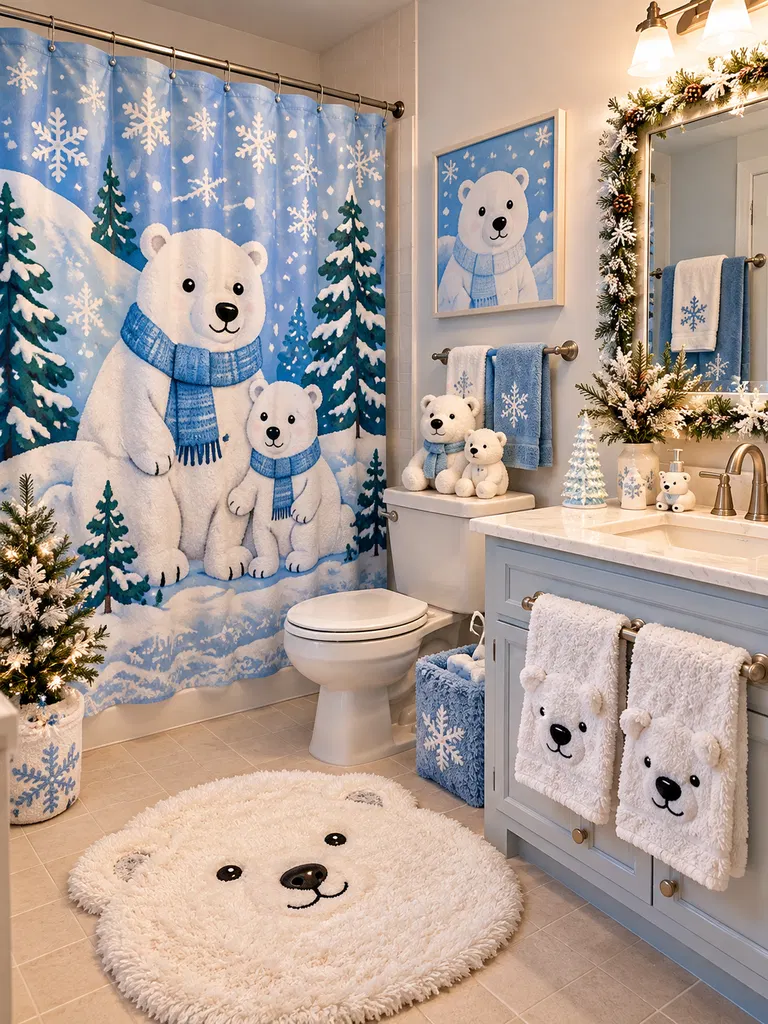 45 Whimsical Christmas Bathroom Decor Ideas for Kids to Try This Holiday Season - image 20