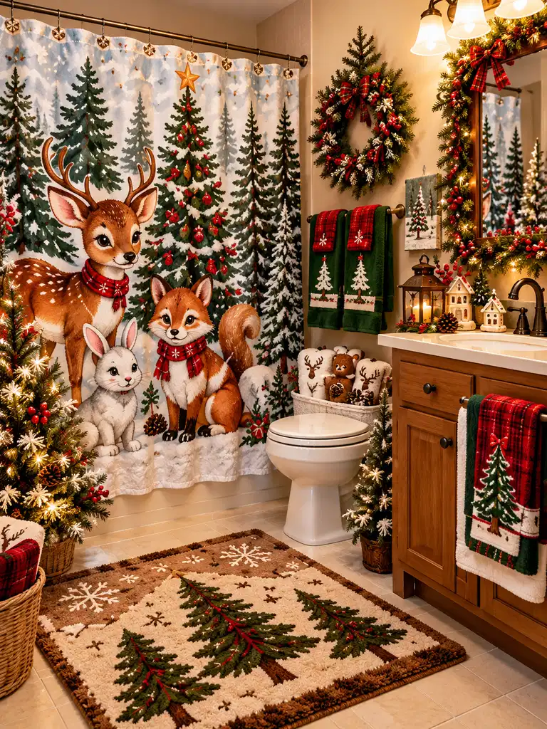 45 Whimsical Christmas Bathroom Decor Ideas for Kids to Try This Holiday Season - image 21