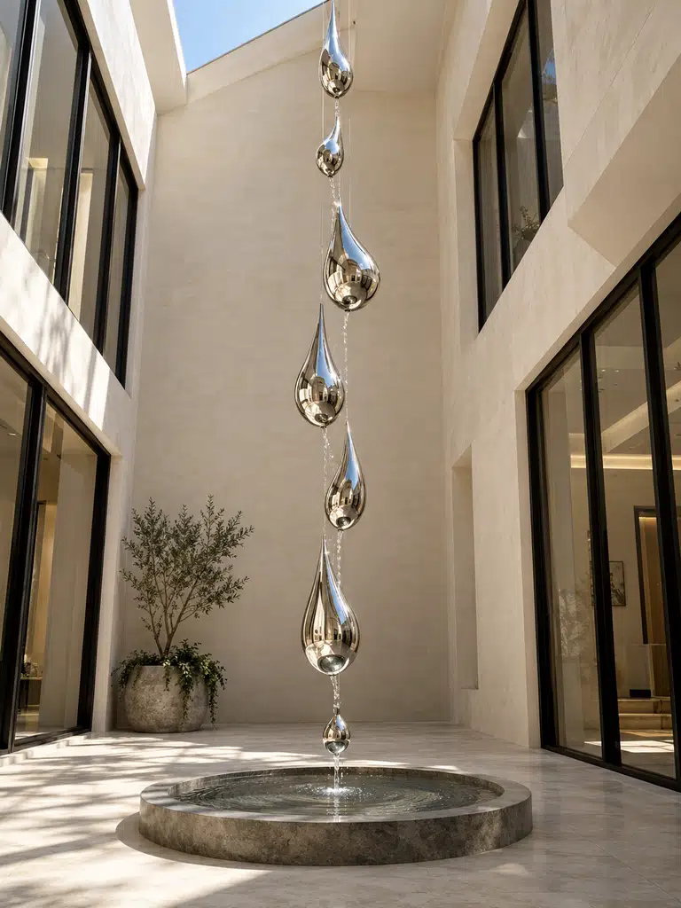 45 Inner Courtyard Design With Fountain Ideas for a Beautiful and Peaceful Home - image 21