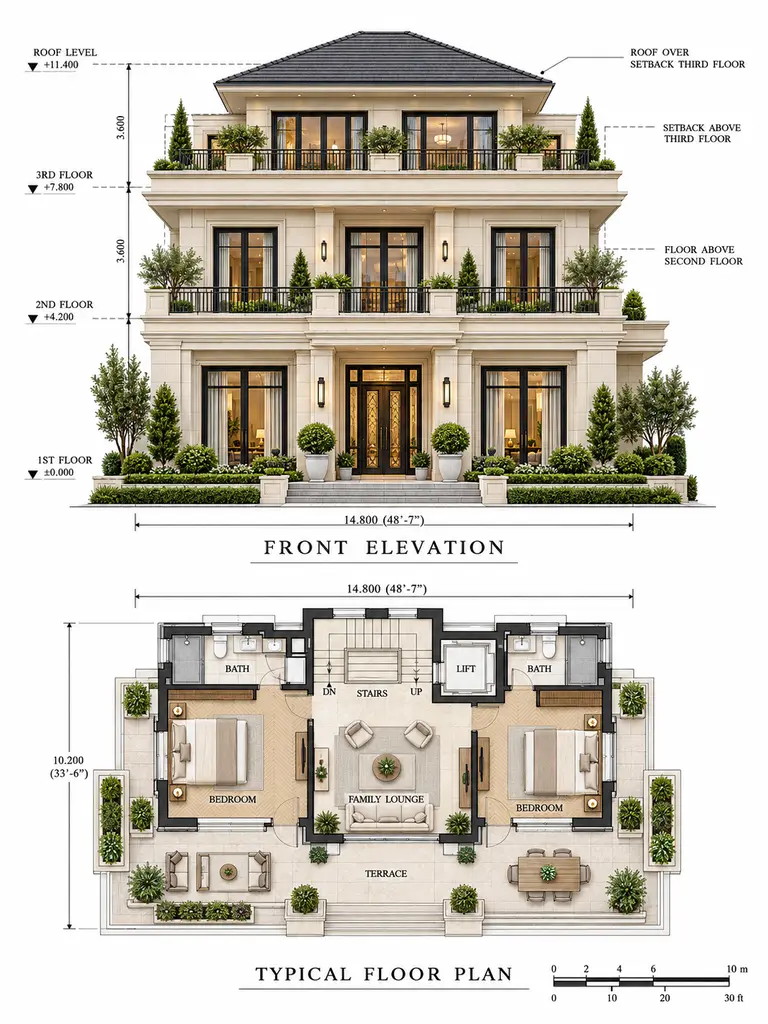 23 Beautiful Classic Villa Design Ideas With Timeless Architectural Style - image 22