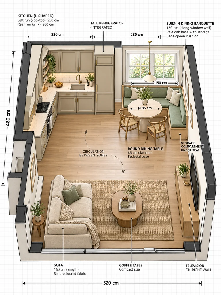 23 Clever Small Open Plan Kitchen Living Room Layout Ideas You’ll Love - image 22