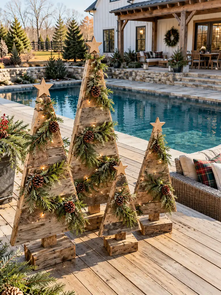 45 Gorgeous Outdoor Pool Christmas Decor Ideas for a Magical Holiday Backyard - image 22