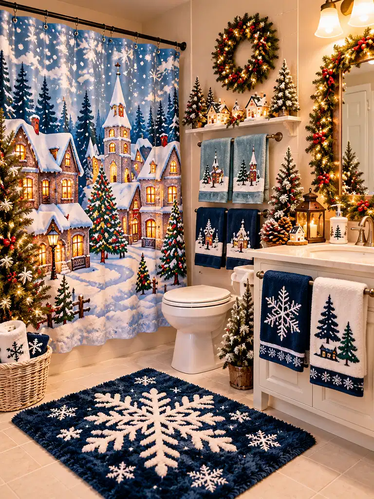 45 Whimsical Christmas Bathroom Decor Ideas for Kids to Try This Holiday Season - image 22