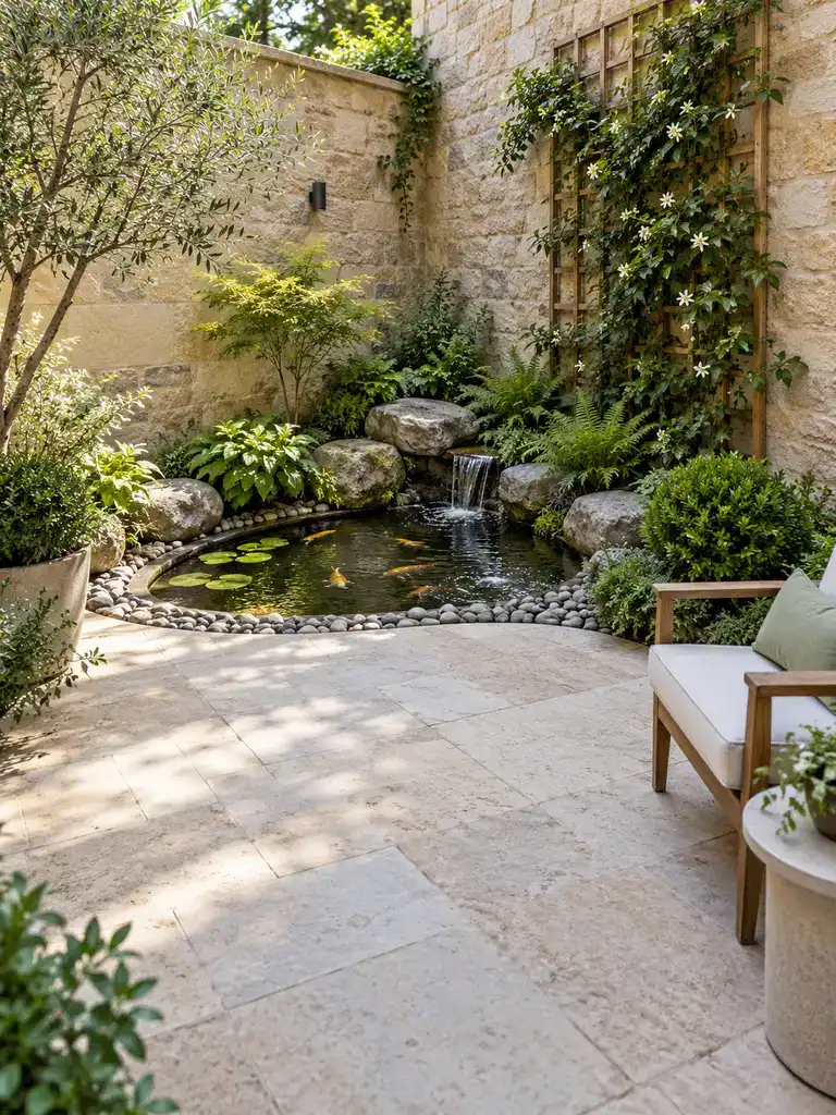 45 Courtyard Garden Ideas With Pond for a Beautiful Outdoor Retreat - image 22