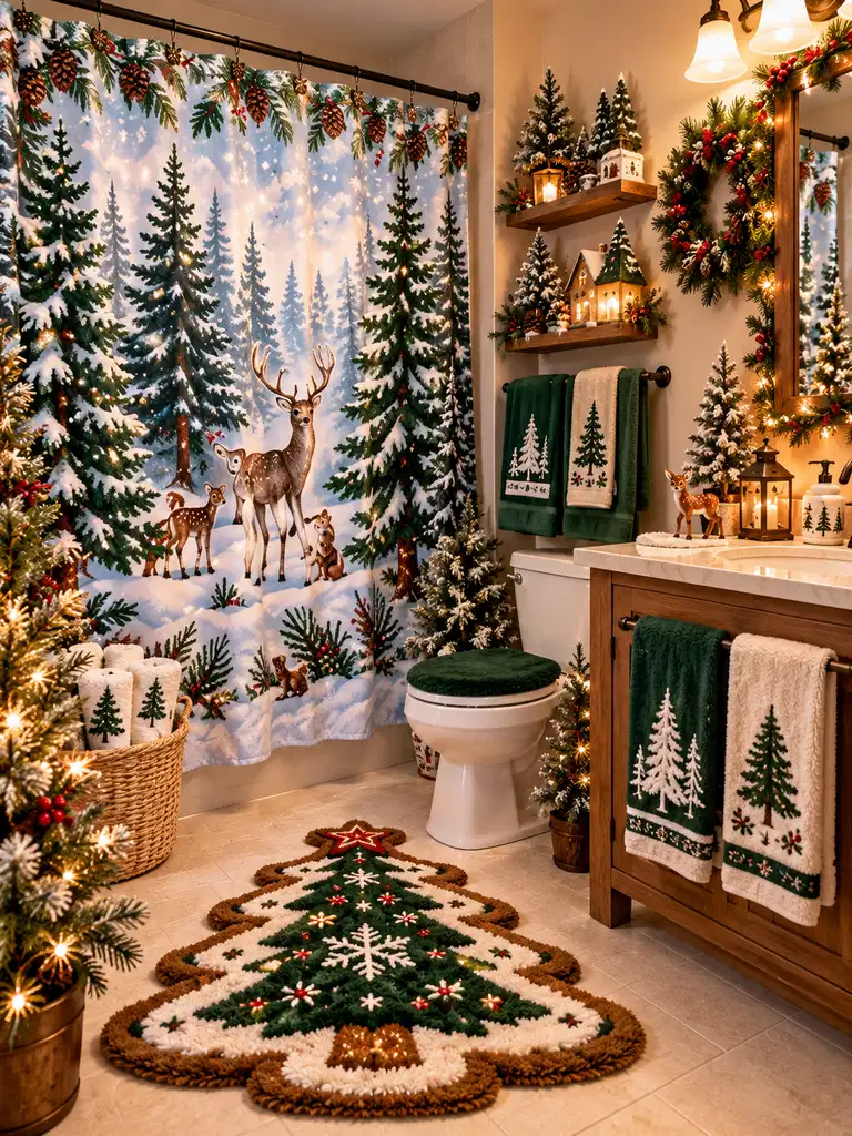 45 Whimsical Christmas Bathroom Decor Ideas for Kids to Try This Holiday Season - image 23
