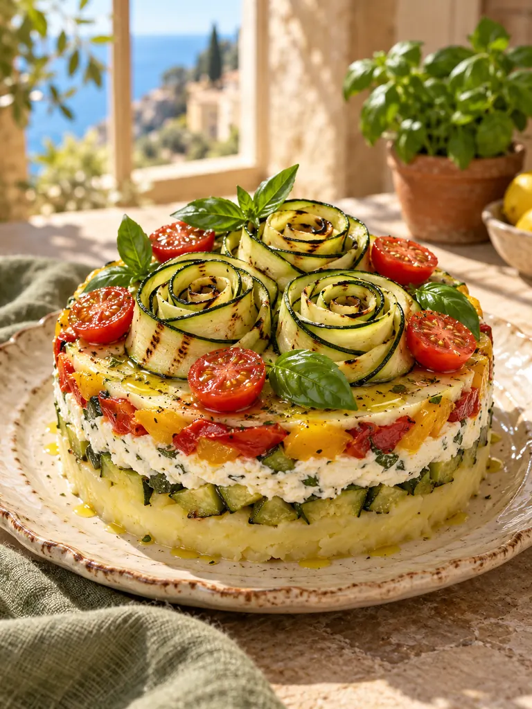 23 Festive Vegetarian Salad Cake Recipes for Christmas and Special Occasions - image 23