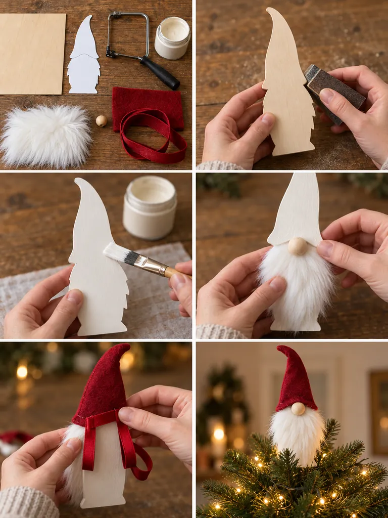 23 Creative DIY Wooden Christmas Gnomes for Festive Holiday Decorating - image 24
