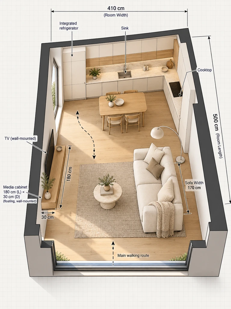 23 Clever Small Open Plan Kitchen Living Room Layout Ideas You’ll Love - image 24